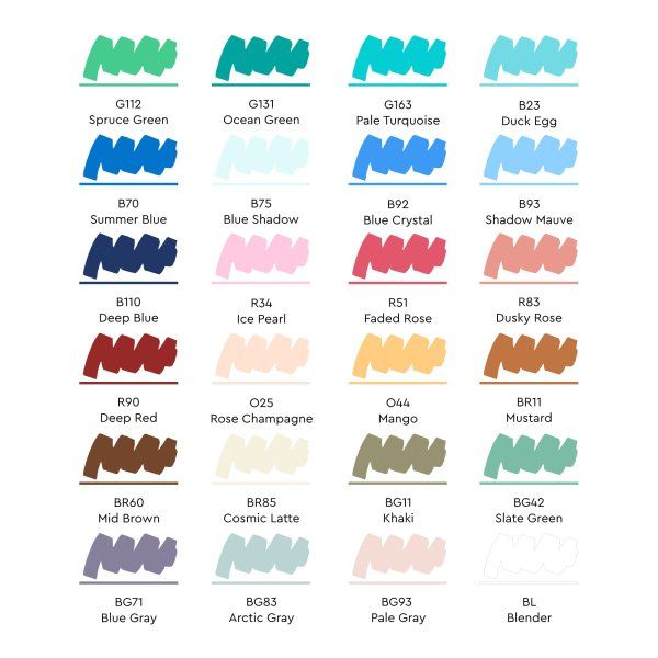 Набор маркеров SKETCHMARKER Basic 2 24 шт базовые оттенки + сумка органайзер, MP24bas2