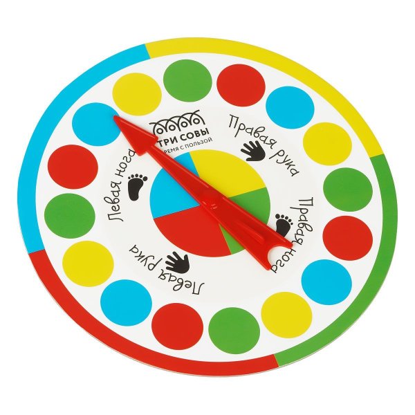 Напольная игра: ТРИ СОВЫ "Веселый твист" поле 1.2 x 1.8 м, картонная коробка RE-НИ_54303