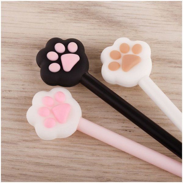 Ручка шариковая MESHU "Cute Paws" синяя, 0.7 мм, корпус ассорти RE-296383