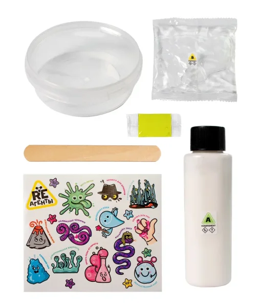 Научно-познавательный набор Re-Агенты "Жвачка для рук" желтый AS-EX017T