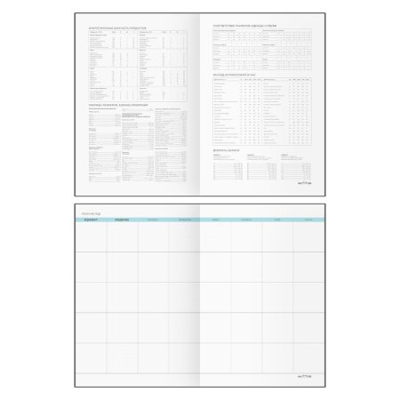 Ежедневник недатированный А5 136л. MESHU "Сat melody" кожзам, карман с брелком, закладка RE-MS_53626