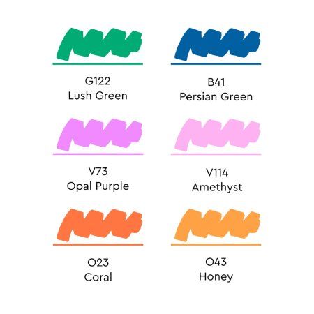 Набор маркеров SKETCHMARKER Rich 6 шт + коробка MPSM-6RICH