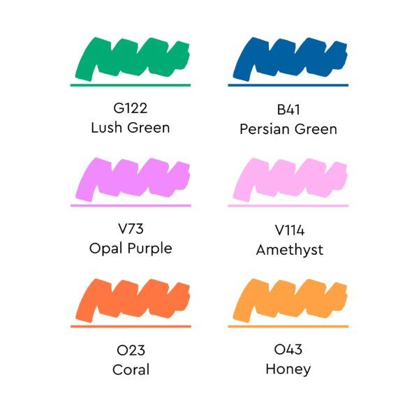 Набор маркеров SKETCHMARKER Rich 6 шт + коробка MPSM-6RICH