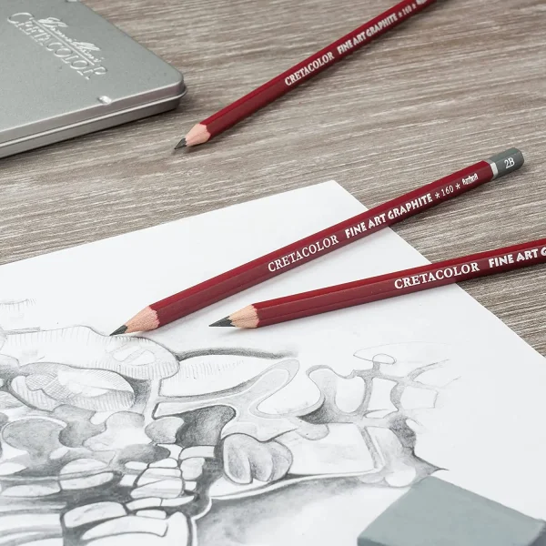 Набор для графики CRETACOLOR Graphite Pocket Set 9 предметов, мет.пенал CR16029