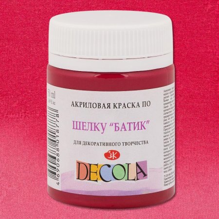 Краска акриловая по шелку "батик" DECOLA 50 мл, 322 Розовая NP-4428322