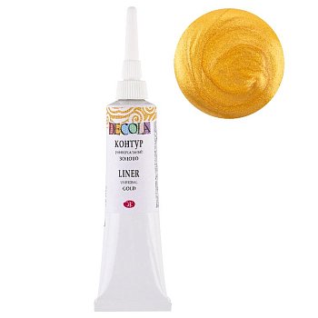 Контур акриловый универсальный DECOLA 18 мл, 965 Золото NP-13603965