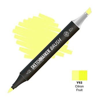 Маркер SKETCHMARKER Brush двухсторонний на спирт.основе Y93 Цитрус MPSMB-Y93