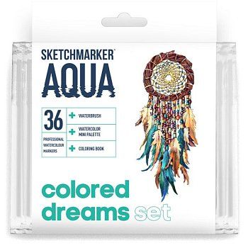 Набор акварельных маркеров SKETCHMARKER Aqua Colored Dreams 36 цв MPSMA-36CLDR