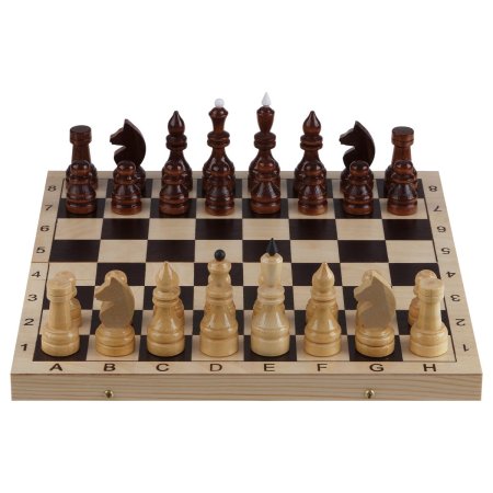 Настольная игра: Шахматы ТРИ СОВЫ турнирные, деревянные с деревянной доской 40 x 40 см RE-НИ_46631