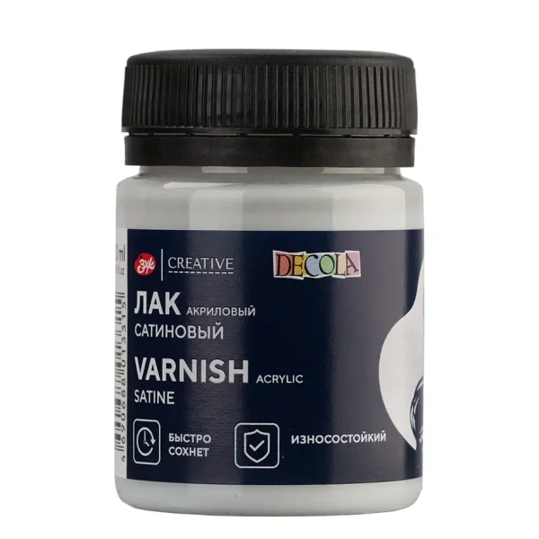 Лак акриловый DECOLA банка 50 мл, сатиновый NP-5828962
