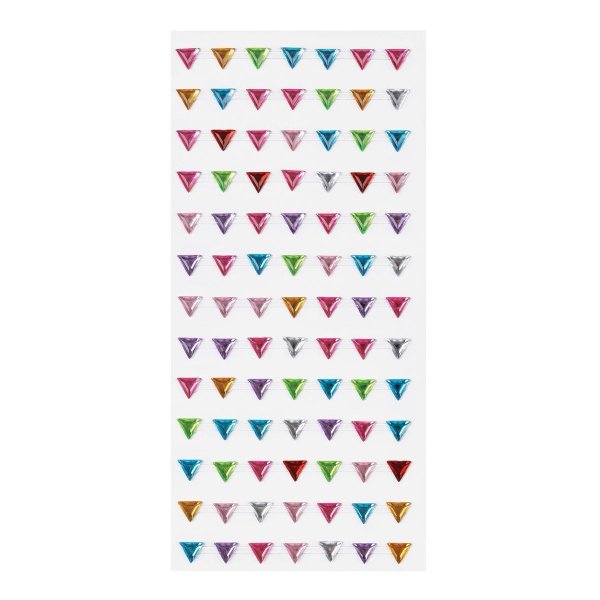 Наклейки акриловые MESHU "Сolorful crystal", 25*10см, стразы, 91 наклейка, инд. уп., европодвес RE-MS_46767