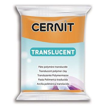 Пластика полимерная запекаемая CERNIT Translucent прозрачная 56 г (752 оранжевый) RH-CE0920056752