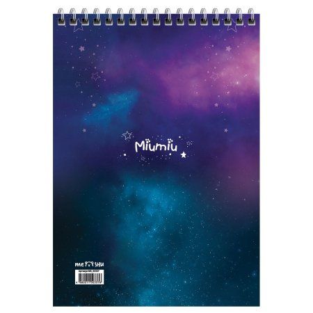 Блокнот А5 60л. MESHU "Miumiu" на гребне, пластиковая обложка RE-MS_52337