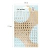 Наклейки ПВХ MESHU "Silver numbers" 10 x 21 см фольга, 170 наклеек RE-MS_43587