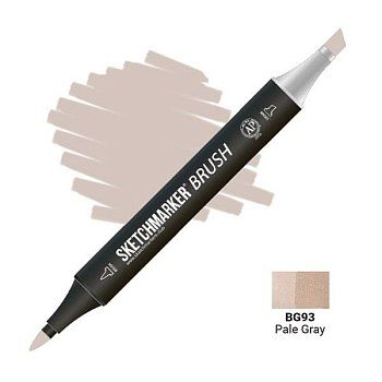 Маркер SKETCHMARKER Brush двухсторонний на спирт.основе BG93 Бледный серый MPSMB-BG93