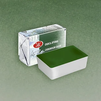 Акварель БЕЛЫЕ НОЧИ кювета 2.5 мл, 704 Окись хрома NP-1911704