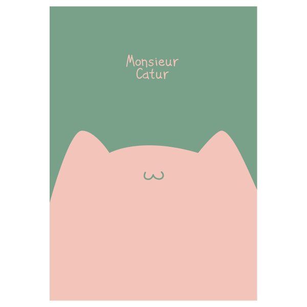 Тетрадь 40л. A5 клетка MESHU "Mr. Cat" матовая ламинация, выб. лак, ЕВРО RE-MS_49800