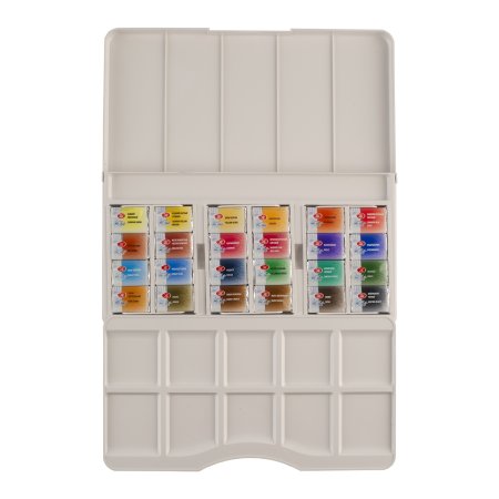 Набор акварели БЕЛЫЕ НОЧИ 24 шт x 2.5 мл, пластик/палитра NP-1942090