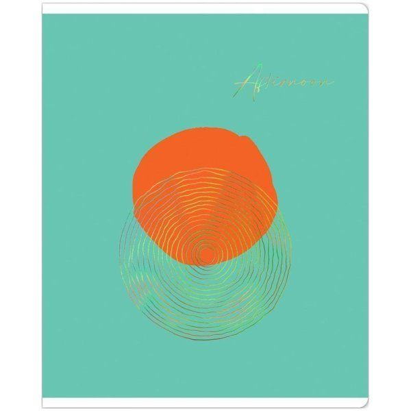 Тетрадь 48л. A5 клетка MESHU "Sunny life" матовая ламинация, тиснение фольгой RE-MS_43114