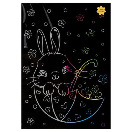 Гравюра с мультицветной основой ТРИ СОВЫ А5 "Зайчик" RE-GA5_49946