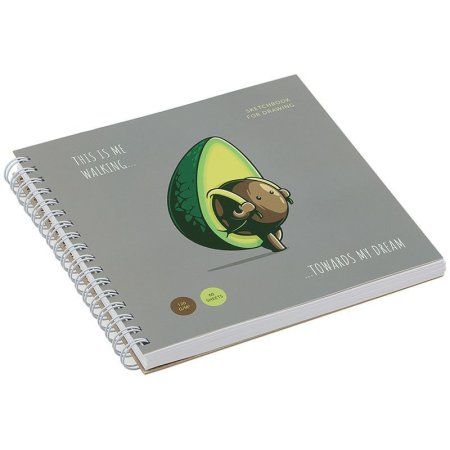 Скетчбук 60л. 150 x 150 мм MESHU "Avocadreams" 120 г/м2, на гребне RE-MS_44873