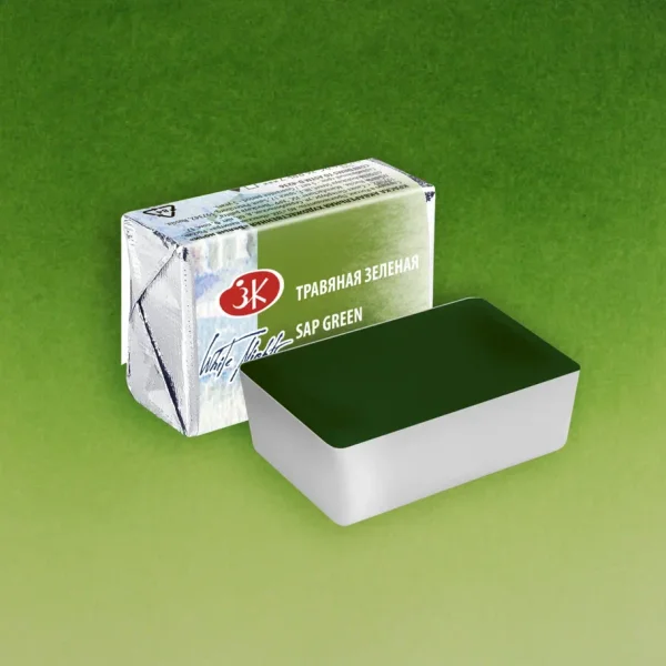 Акварель БЕЛЫЕ НОЧИ кювета 2.5 мл, 716 Травяная зеленая NP-1911716