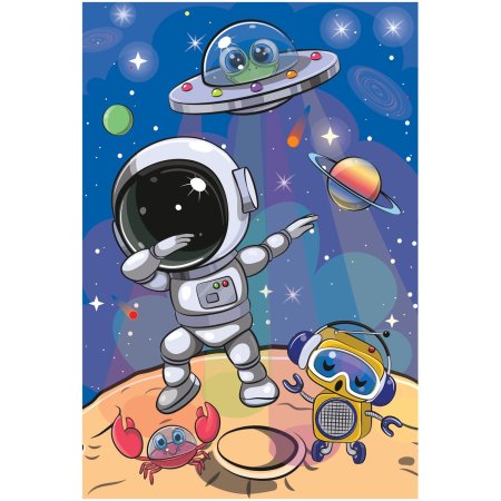 Пазл ТРИ СОВЫ 24 maxi "Космонавт" RE-ПК24М_54513