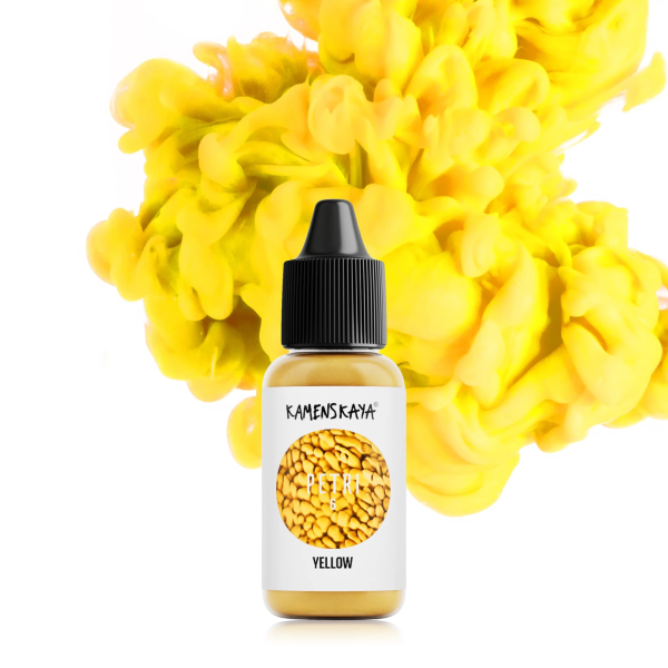 Чернила для петри Kamenskaya Ink 15 мл 06 Желтый K-P15-06