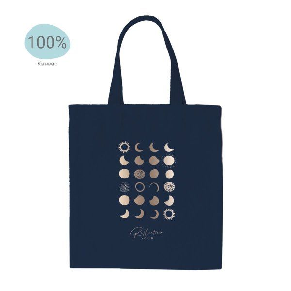 Сумка-шоппер MESHU "Moon" 33 x 40 см, канвас RE-MS_50137