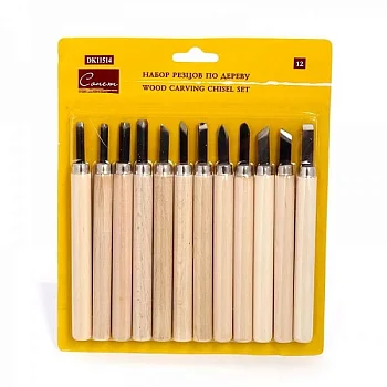 Набор резцов по дереву СОНЕТ 12 шт, в блистере NP-DK11514