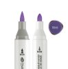 Маркер акриловый двусторонний СОНЕТ перо кисть/пуля 1 шт R846 фиолетовый NP-273-R846