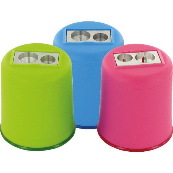 Точилка KUM Pod M2, 2 отверстия, магниевая, небьющаяся, контейнер, ассорти KUM-3031421