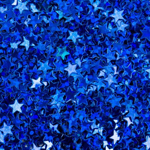 Блестки декоративные DECOLA звезды размер 4 мм, 20 г, синий радужный NP-W041-224-4