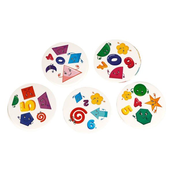 Игра настольная ТРИ СОВЫ "Дублик. Цифры и фигуры" 30 карточек, картонная коробка RE-НИ_49425