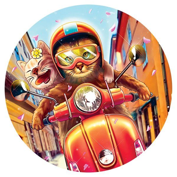 Пазл ТРИ СОВЫ 77 "Парочка на скутере" RE-ПК77_54613