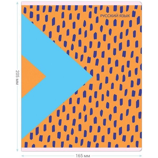 Тетрадь предметная 48л. MESHU "Bright splash" - Русский язык, матовая ламинация, выборочный УФ-лак RE-MS_42563