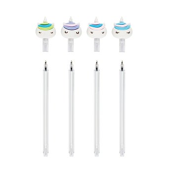 Ручка шариковая MESHU "White Unicorn" синяя, 0.7 мм, корпус ассорти, с топпером RE-MS_02613