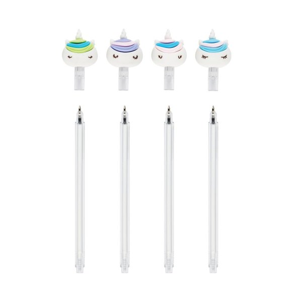 Ручка шариковая MESHU "White Unicorn" синяя, 0.7 мм, корпус ассорти, с топпером RE-MS_02613