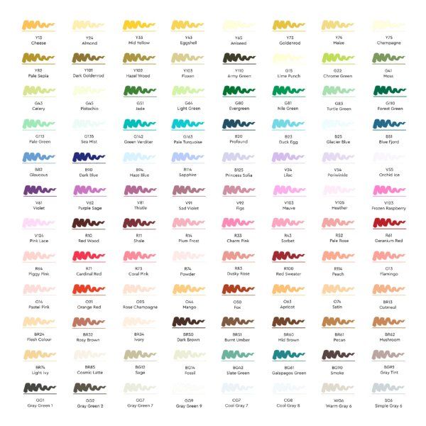 Набор маркеров SKETCHMARKER Brush 2 96 шт пластик.бокс MPSMB-96SET2