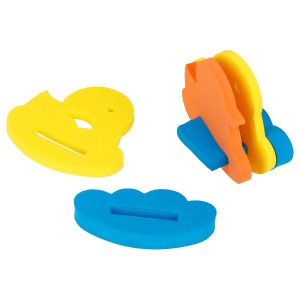 Игрушка-конструктор для купания ТРИ СОВЫ "Уточки" EVA, 12 элементов, 2 игрушки RE-КК001