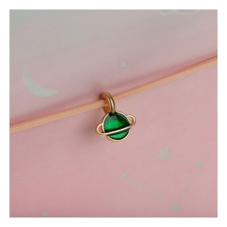 Ежедневник недатированный А5 136л. MESHU "Space plans" кожзам, тон. блок, резинка-фиксатор с подвеской, голографический срез, закладка-ляссе RE-MS_53624