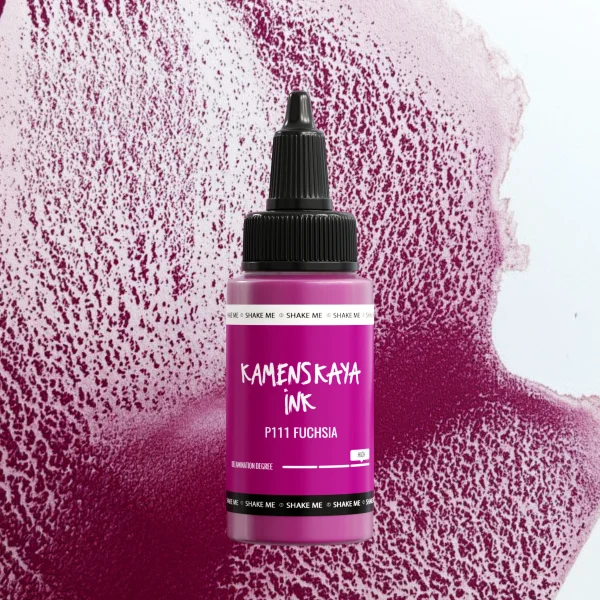 Чернила спиртовые (алкогольные) Kamenskaya Ink расслаивающиеся 30 мл P-111 Фуксия K-30-P-111