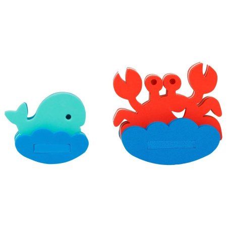 Игрушка-конструктор для купания ТРИ СОВЫ "Краб и кит" EVA, 6 элементов, 2 игрушки RE-КК002