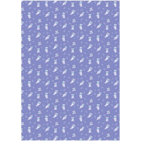 Упаковочная бумага глянцевая MESHU "Виртуальный мир котов" 1л. 70 x 100 см 80 г/м2 RE-MS_53472