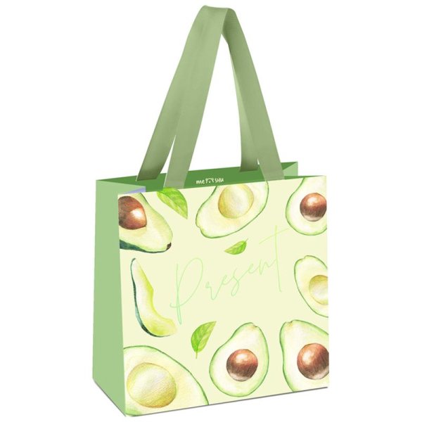 Пакет подарочный 20*20*10см MESHU "Avocado", отд. фольгой, матовая ламинация RE-MS_45780