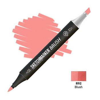 Маркер SKETCHMARKER Brush двухсторонний на спирт.основе R92 Румянец MPSMB-R92