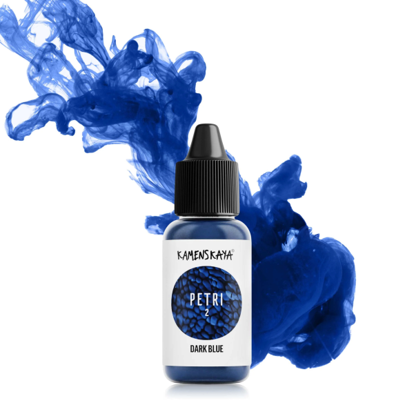 Чернила для петри Kamenskaya Ink 15 мл 02 Темно-синий K-P15-02