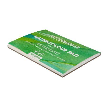Альбом-склейка для акварели SKETCHMARKER 300 г/м2 12.5 x 18 см 10 л, хлопок, крупнозернистая MP1218300RSM