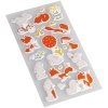 Наклейки объемные MESHU "Fox & bunny" 10 x 19 см RE-MS_36937