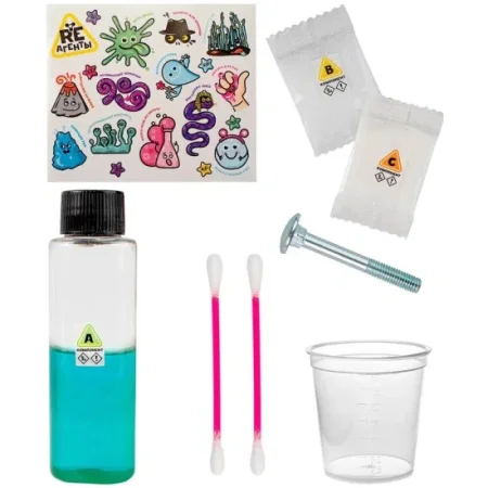 Научно-познавательный набор Re-Агенты "Битва металлов и огненная надпись" AS-EX104T